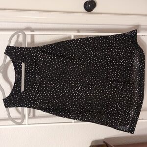 Lord and Taylor Petite Small Polka Dot Formal Tank